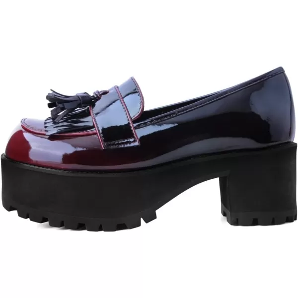 T.U.K. Shoes Fringe Loafer Platform