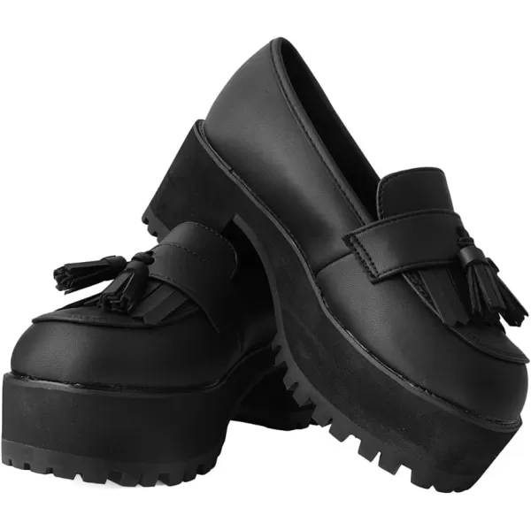 T.U.K. Shoes Fringe Loafer Platform
