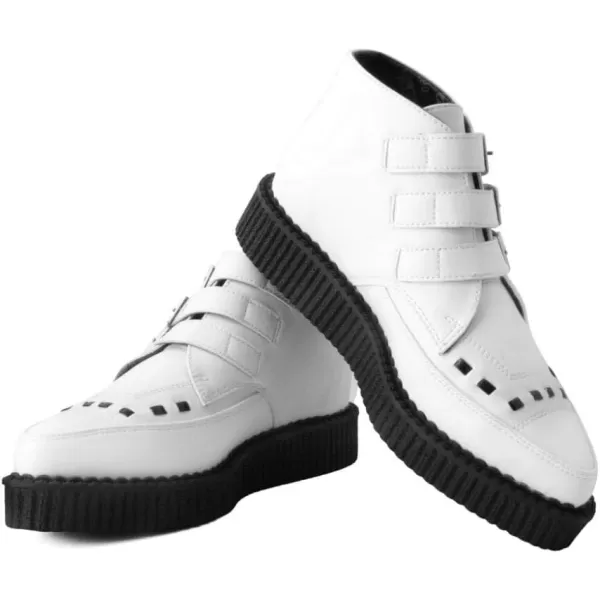 T.U.K. Shoes Pointed 3-Buckle Creeper Boots