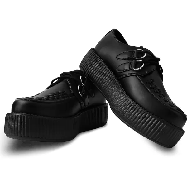 T.U.K. Shoes V9493 Unisex-Adult Creepers, Black TUKskin Viva Mondo Creeper