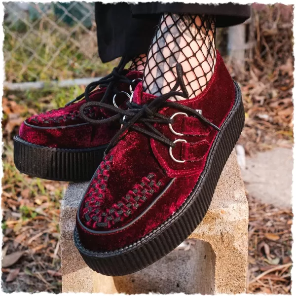 T.U.K. Shoes Velvet Viva Mondo Creeper