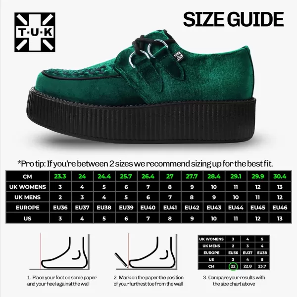 T.U.K. Shoes Velvet Viva Mondo Creeper