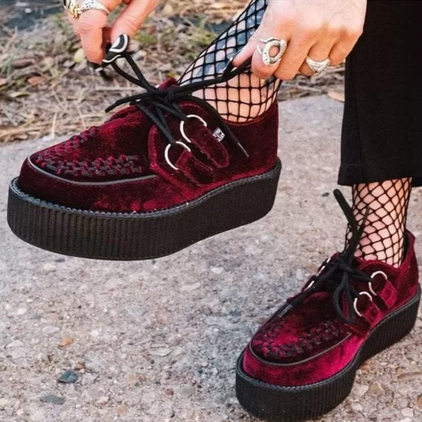 T.U.K. Shoes Velvet Viva Mondo Creeper
