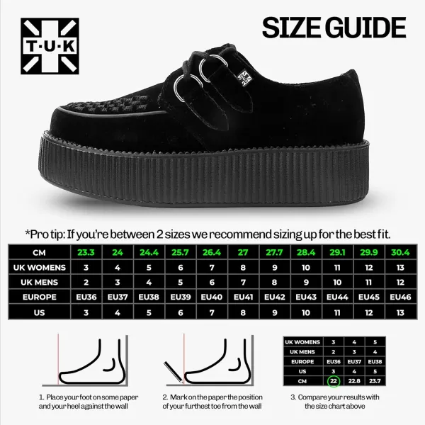 T.U.K. Shoes Velvet Viva Mondo Creeper