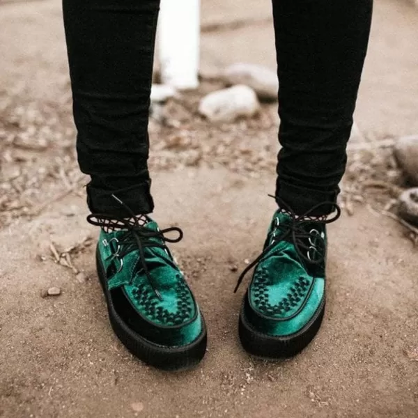 T.U.K. Shoes Velvet Viva Mondo Creeper