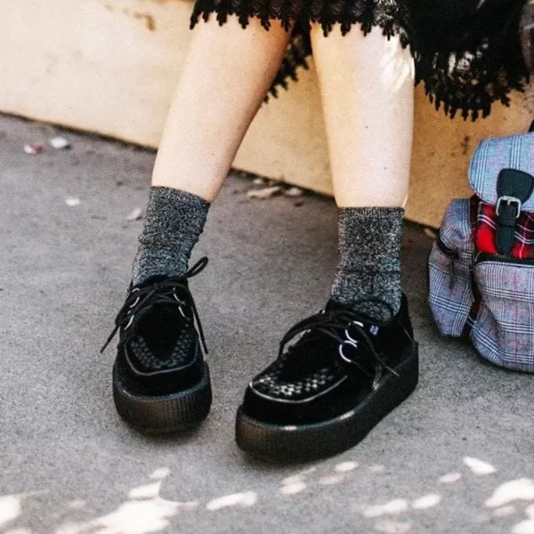 T.U.K. Shoes Velvet Viva Mondo Creeper