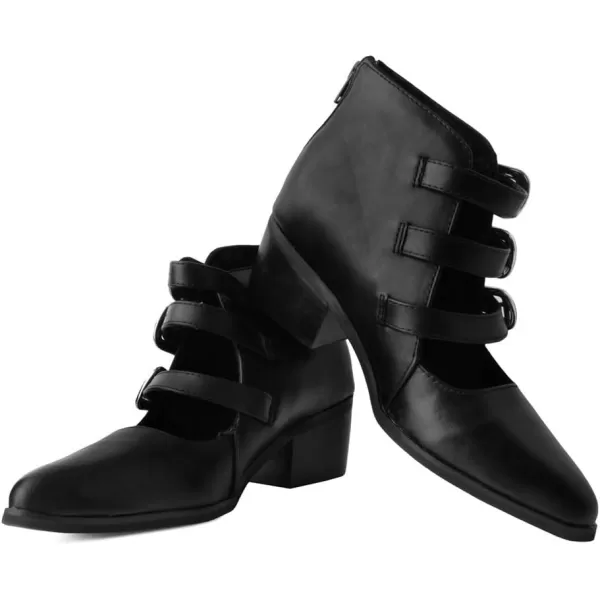 T.U.K. Shoes Western Buckle Block Heel