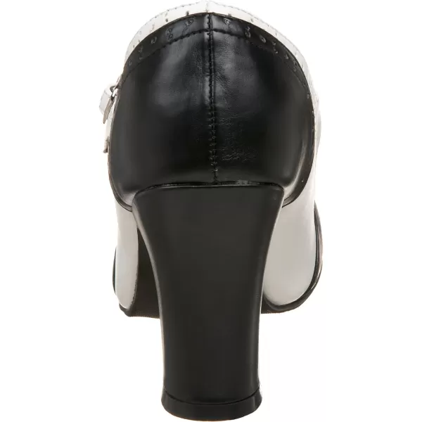 T.U.K. Women's T-Strap Brogue Heel Pump
