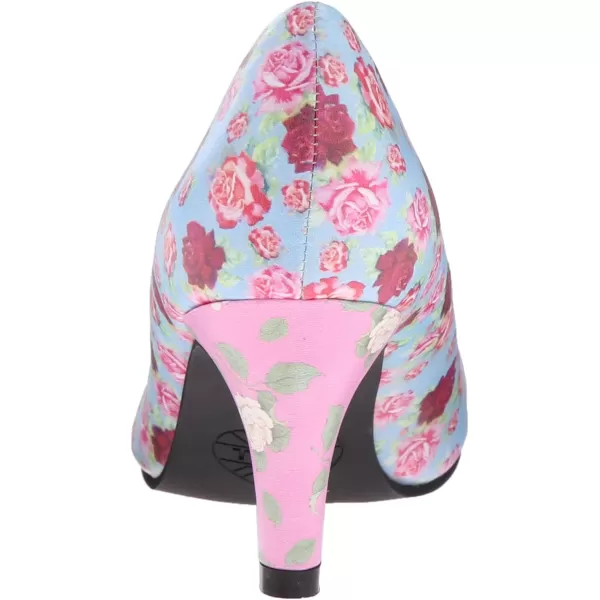 T.u.k.. Women's Floral Mix Anti-pop Heel Dress Pump
