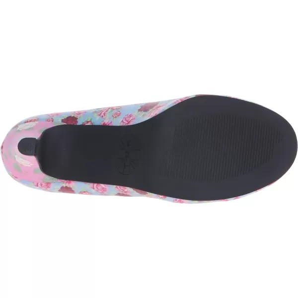 T.u.k.. Women's Floral Mix Anti-pop Heel Dress Pump