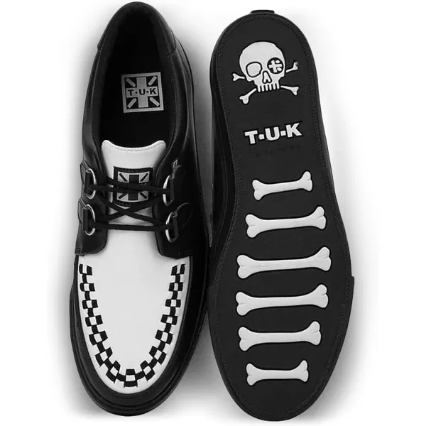 TUK Shoes Black Suede Creeper Sneaker Shoes