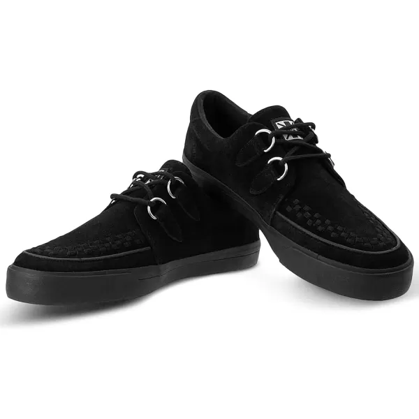 TUK Shoes Black Suede Creeper Sneaker Shoes