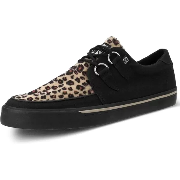 T.U.K. Leopard Creeper Sneaker Shoes for Women and Men, D Ring Lace Up Shoes