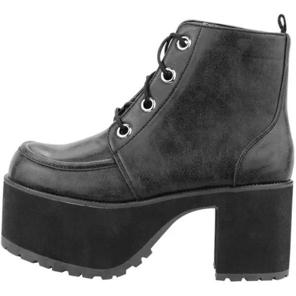 T.U.K. Shoes A8663L Womens Platforms, Distressed Ankle Nosebleed Boot
