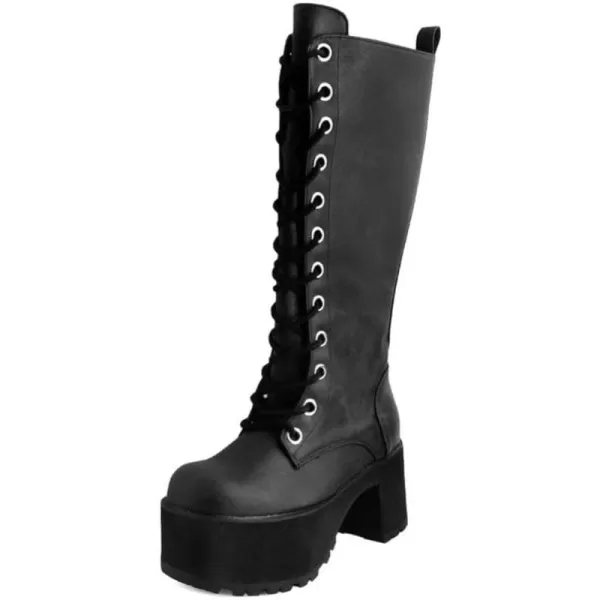T.U.K. Shoes A9649L Womens Boots, Distressed Knee-High Nosebleed Boot