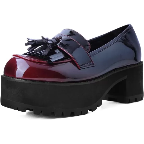 T.U.K. Shoes Fringe Loafer Platform