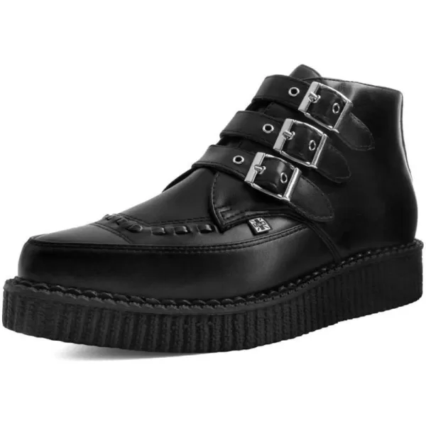 T.U.K. Shoes Pointed 3-Buckle Creeper Boots