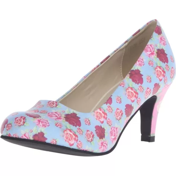 T.u.k.. Women's Floral Mix Anti-pop Heel Dress Pump