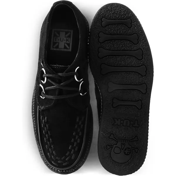 T.U.K. Suede Viva Mondo Creepers Shoes for Women and Men, Lace Up Platform Shoes