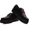 imageTUK Shoes T2263 UnisexAdult Creepers Black ampamp Leopard Anarchic Creeper  US Mens 7  Womens 9