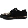 imageTUK UnisexAdult Low Top SneakersBlackLeopard