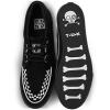 imageTUK UnisexAdult Low Top SneakersBlackWhite