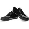 imageTUK UnisexAdult Low Top SneakersBlackWhite