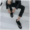 imageTUK UnisexAdult Low Top SneakersBlackWhite