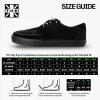 imageTUK Leopard Creeper Sneaker Shoes for Women and Men D Ring Lace Up ShoesBlack Velvet
