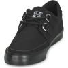 imageTUK Twill Vegan Creeper Sneaker Shoes for Women and Men Interlace D Ring Lace Up ShoesBlack Canvas