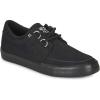 imageTUK Twill Vegan Creeper Sneaker Shoes for Women and Men Interlace D Ring Lace Up ShoesBlack Canvas