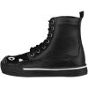 imageTUK Black Kitty Cat Boots For Women Faux Leather Lace Up Goth BootsBlack