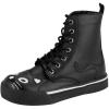 imageTUK Black Kitty Cat Boots For Women Faux Leather Lace Up Goth BootsBlack