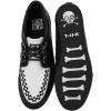imageTUK Shoes Leather Creeper Sneaker Shoes for Women and MenBlackWhite