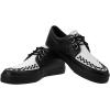imageTUK Shoes Leather Creeper Sneaker Shoes for Women and MenBlackWhite