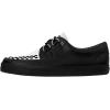 imageTUK Shoes Leather Creeper Sneaker Shoes for Women and MenBlackWhite