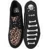 imageTUK Suede Creeper Sneaker Shoes for Women and MenBlackLeopard