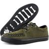 imageTUK Suede Creeper Sneaker Shoes for Women and MenOlive