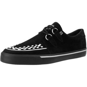 imageTUK Suede Creeper Sneaker Shoes for Women and MenBlackWhite