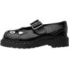 imageTUK Kitty Cat Mary Jane Shoes for Women Round Toe Ankle Strap Oxford ShoesBlack