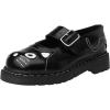 imageTUK Kitty Cat Mary Jane Shoes for Women Round Toe Ankle Strap Oxford ShoesBlackWhite