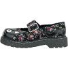 imageTUK Kitty Cat Mary Jane Shoes for Women Round Toe Ankle Strap Oxford ShoesFloral
