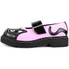 imageTUK Kitty Cat Mary Jane Shoes for Women Round Toe Ankle Strap Oxford ShoesPinkBlack