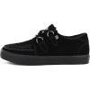 imageTUK Suede Creeper Sneaker Shoes for Women and Men D Ring Lace Up ShoesBlack Suede