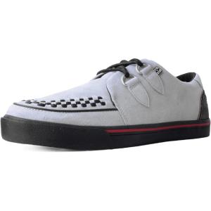 imageTUK Suede Creeper Sneaker Shoes for Women and Men D Ring Lace Up ShoesGrey