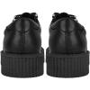 imageTUK Black Anarchic Creeper Shoes for Women and MenBlack