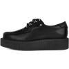 imageTUK Black Anarchic Creeper Shoes for Women and MenBlack