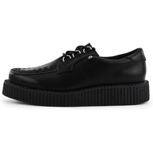 imageTUK Black Anarchic Creeper Shoes for Women and MenBlack