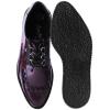 imageTUK Anarchic Creeper Shoes for Women and Men  Pointed Toe LaceUp with DRing Fastening  Low Platform Footwear  Foam Padded Insole ampamp Twill LiningBurgundy