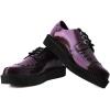 imageTUK Anarchic Creeper Shoes for Women and Men  Pointed Toe LaceUp with DRing Fastening  Low Platform Footwear  Foam Padded Insole ampamp Twill LiningBurgundy